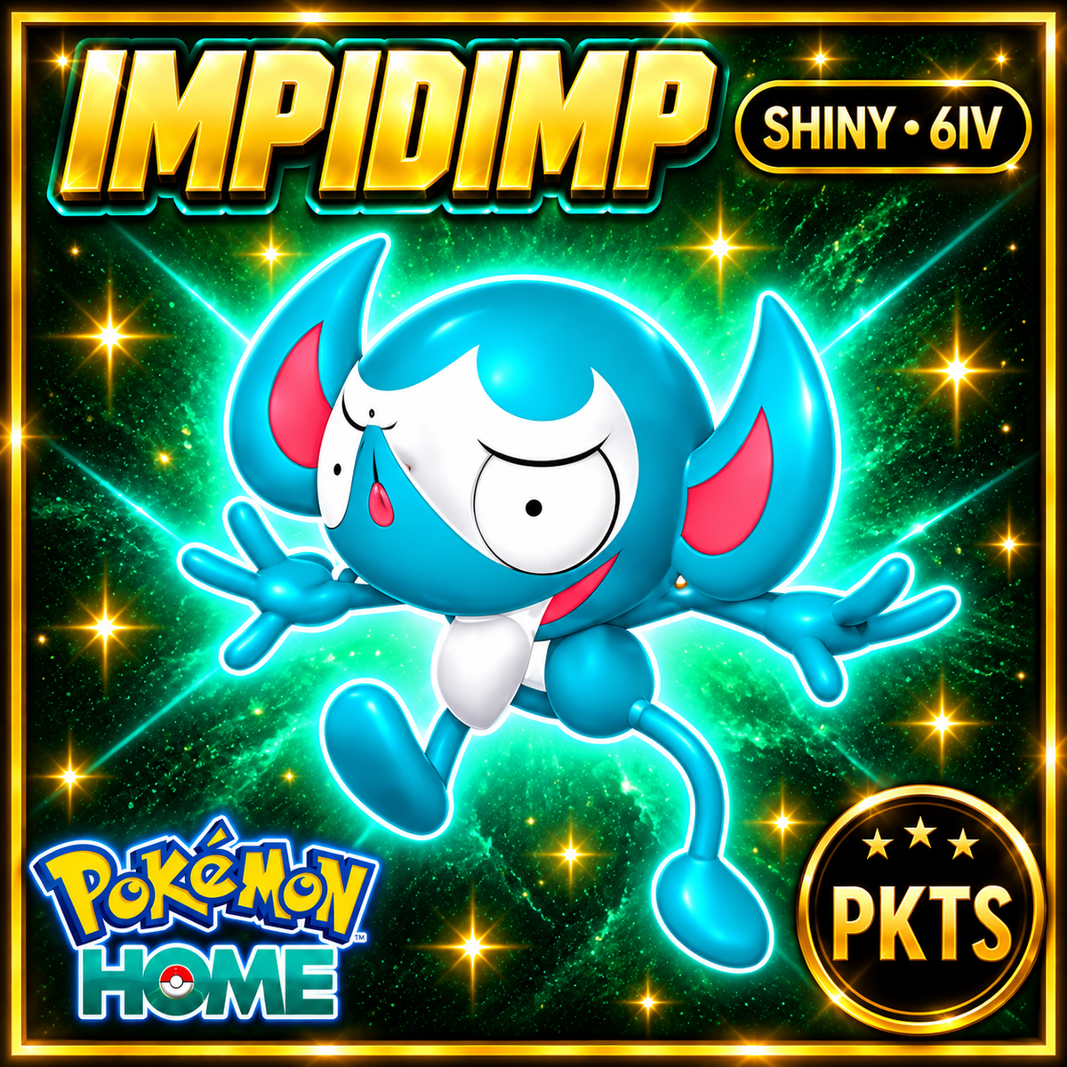 Shiny Impidimp Pokémon HOME 6IV Competitive Battle Ready - Image 1