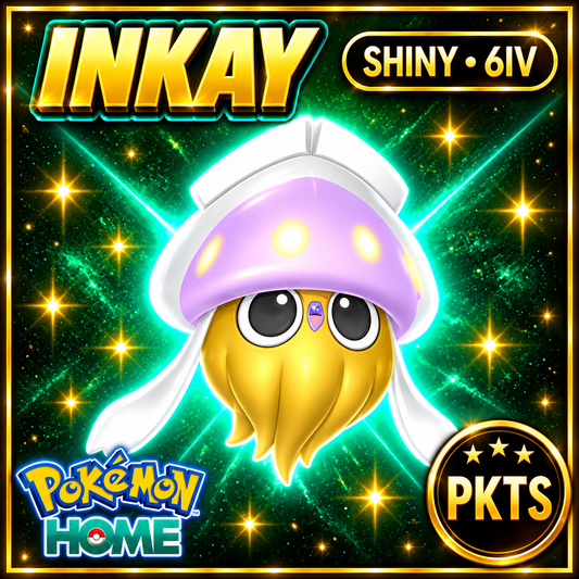 Shiny Inkay Pokémon Sword Shield 6IV PKTS Image 1