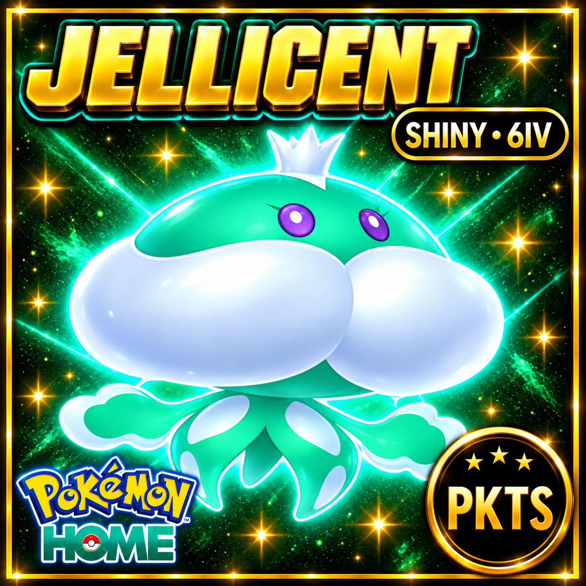 Shiny Jellicent Pokémon HOME 6IV Competitive Battle Ready - Image 1