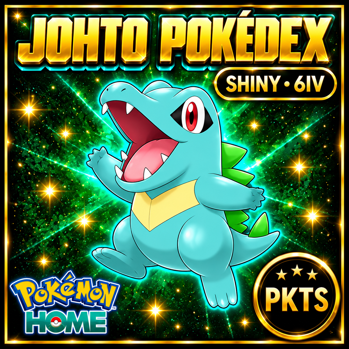 Pokemon HOME 6IV Shiny JOHTO POKEDEX Pokemon Scarlet Violet Pokemon Sword Shield Pokemon Lets Go, Pokemon BdSp, Pokemon Legends Arceus - Image 1