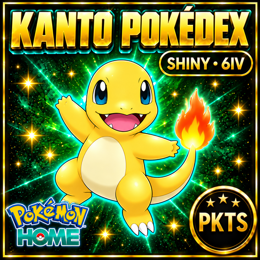 Pokemon HOME 6IV Shiny KANTO POKEDEX Pokemon Scarlet Violet Pokemon Sword Shield Pokemon Lets Go, Pokemon BdSp, Pokemon Legends Arceus - Image 1