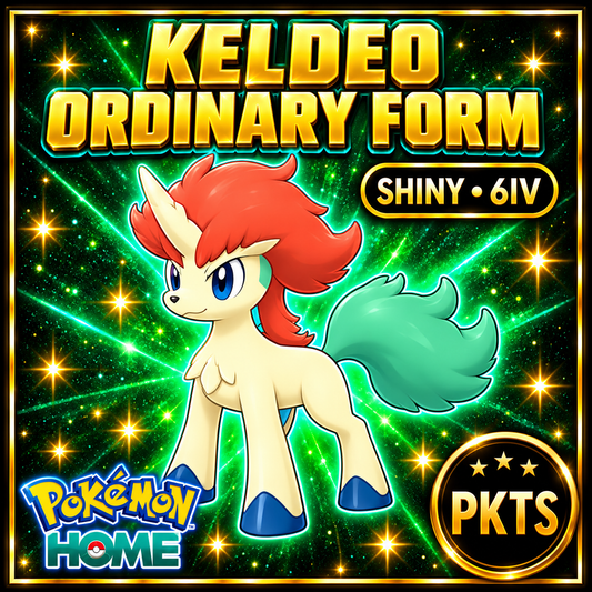Shiny Keldeo Ordinary 6IV Pokémon Scarlet Violet Link Trade | PKTS