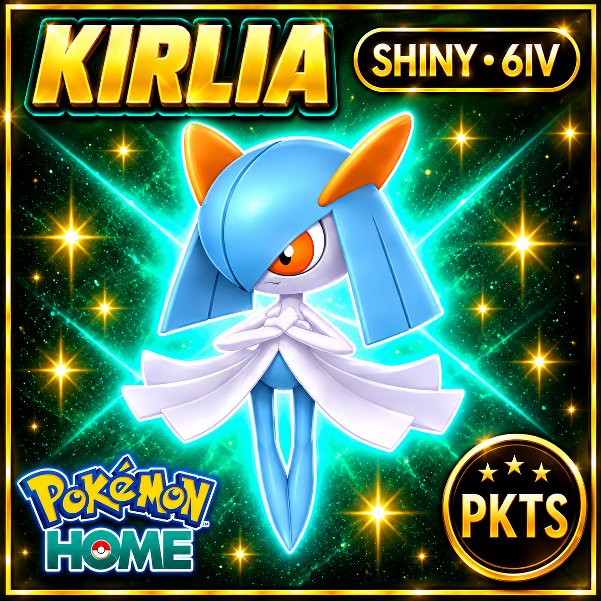 Shiny Kirlia Pokémon HOME 6IV Competitive Battle Ready - Image 1