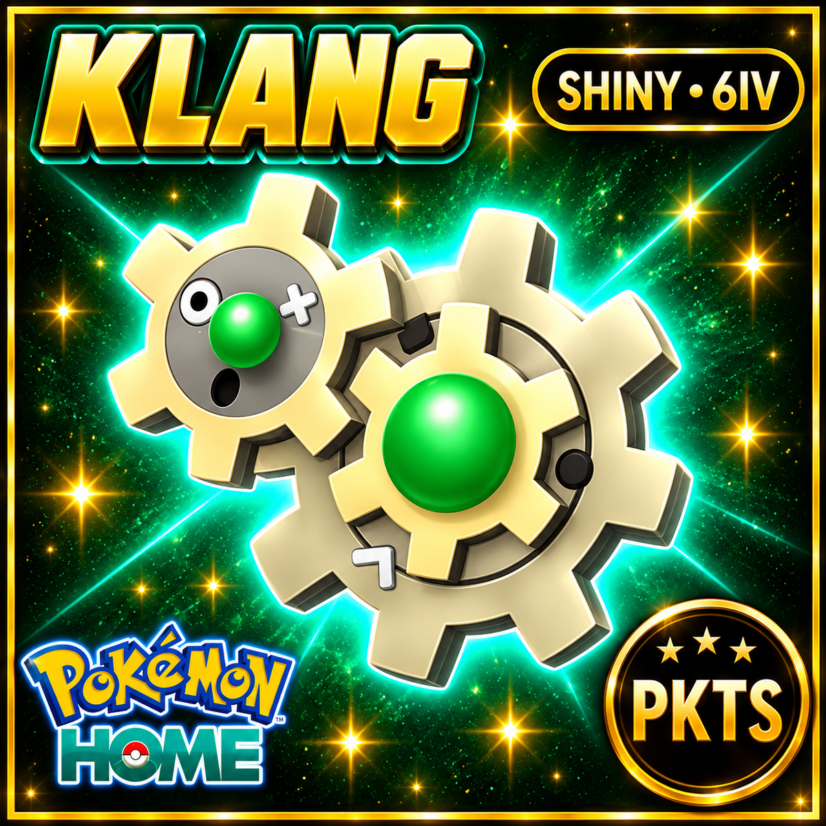 Shiny Klang Pokémon HOME 6IV Competitive Battle Ready - Image 1