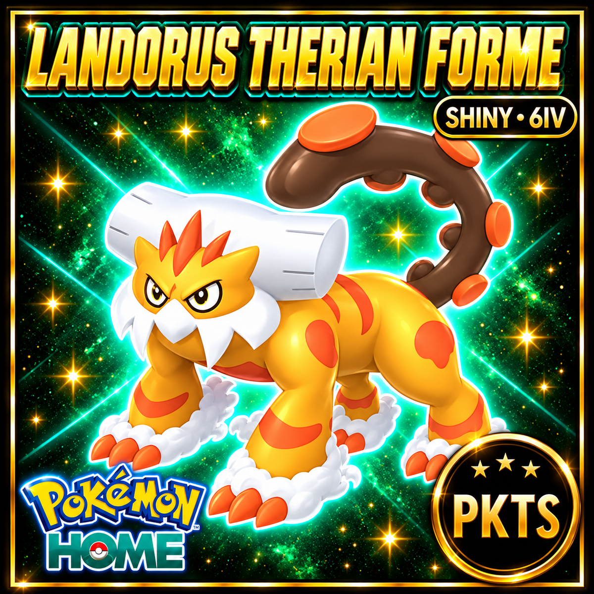 Shiny Landorus Therian Forme Pokémon HOME 6IV Competitive Battle Ready - Image 1