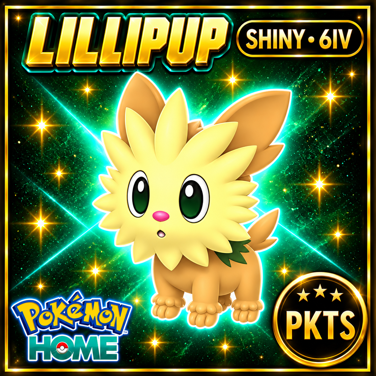 Shiny Lillipup Pokémon HOME 6IV Competitive Battle Ready - Image 1