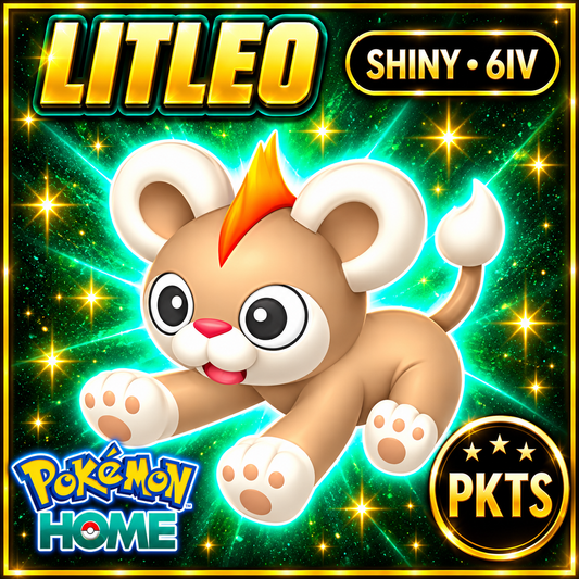 Shiny Alpha Litleo Pokémon Legends ZA 6IV Competitive Battle Ready - Image 1
