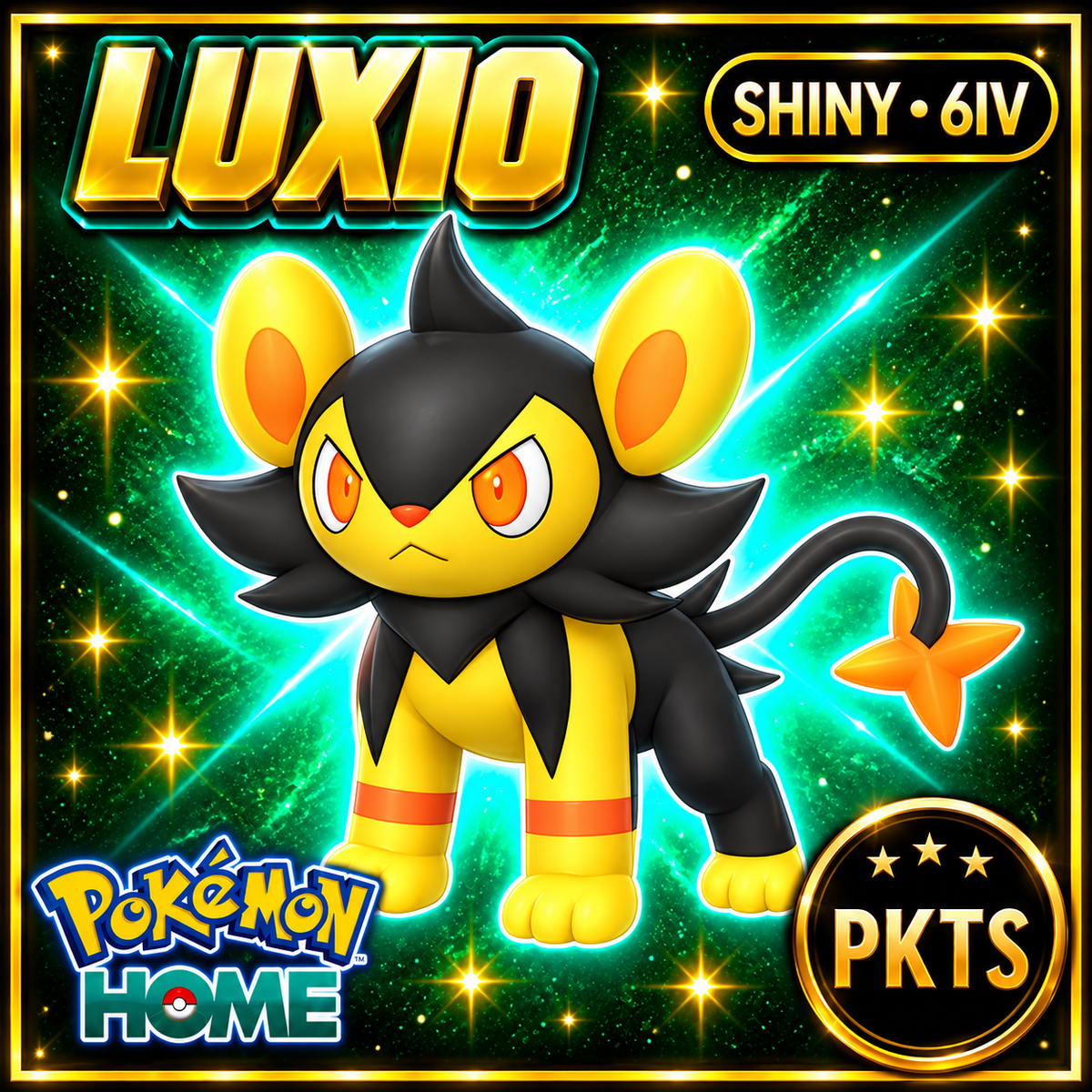Shiny Luxio Pokémon HOME 6IV Competitive Battle Ready - Image 1