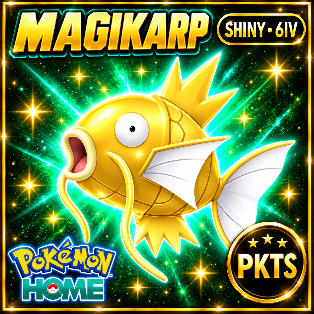 Shiny Magikarp Pokémon HOME 6IV Competitive Battle Ready - Image 1