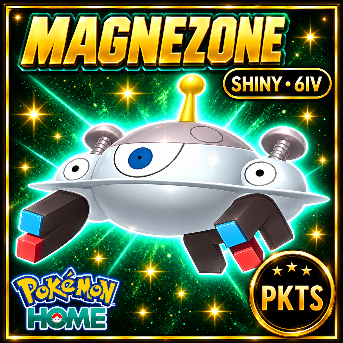 Shiny Magnezone Pokémon HOME 6IV Competitive Battle Ready - Image 1