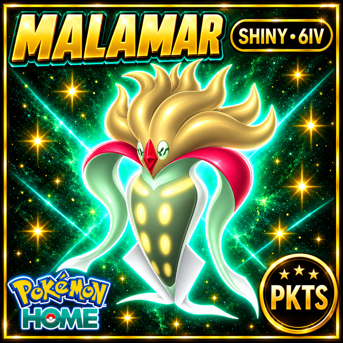 Shiny Malamar Pokémon HOME 6IV Competitive Battle Ready - Image 1