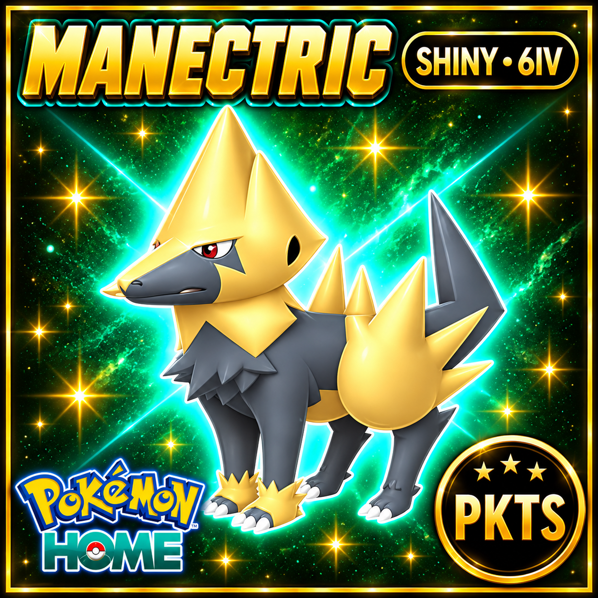 Shiny Manectric Pokémon HOME 6IV Competitive Battle Ready - Image 1