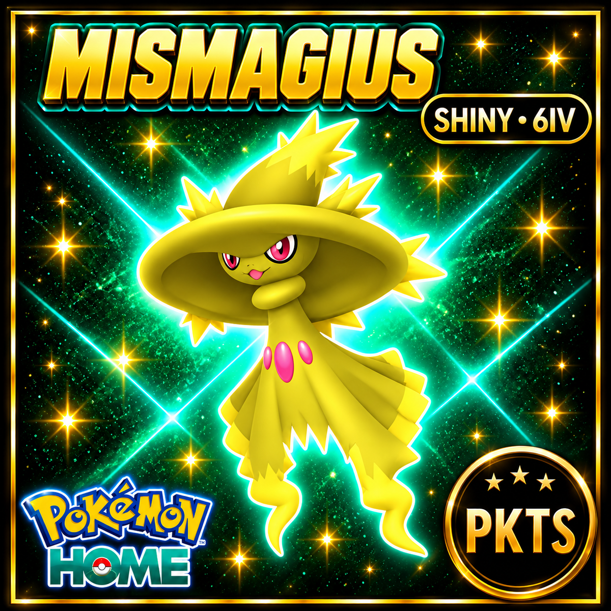 Shiny Mismagius Pokémon HOME 6IV Competitive Battle Ready - Image 1