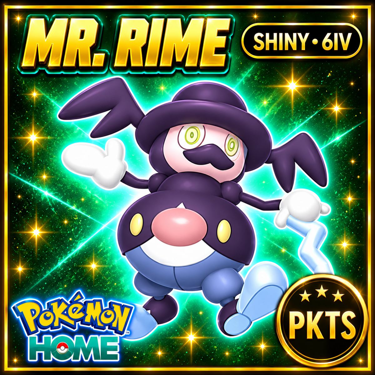 Shiny Mr. Rime Pokémon HOME 6IV Competitive Battle Ready - Image 1