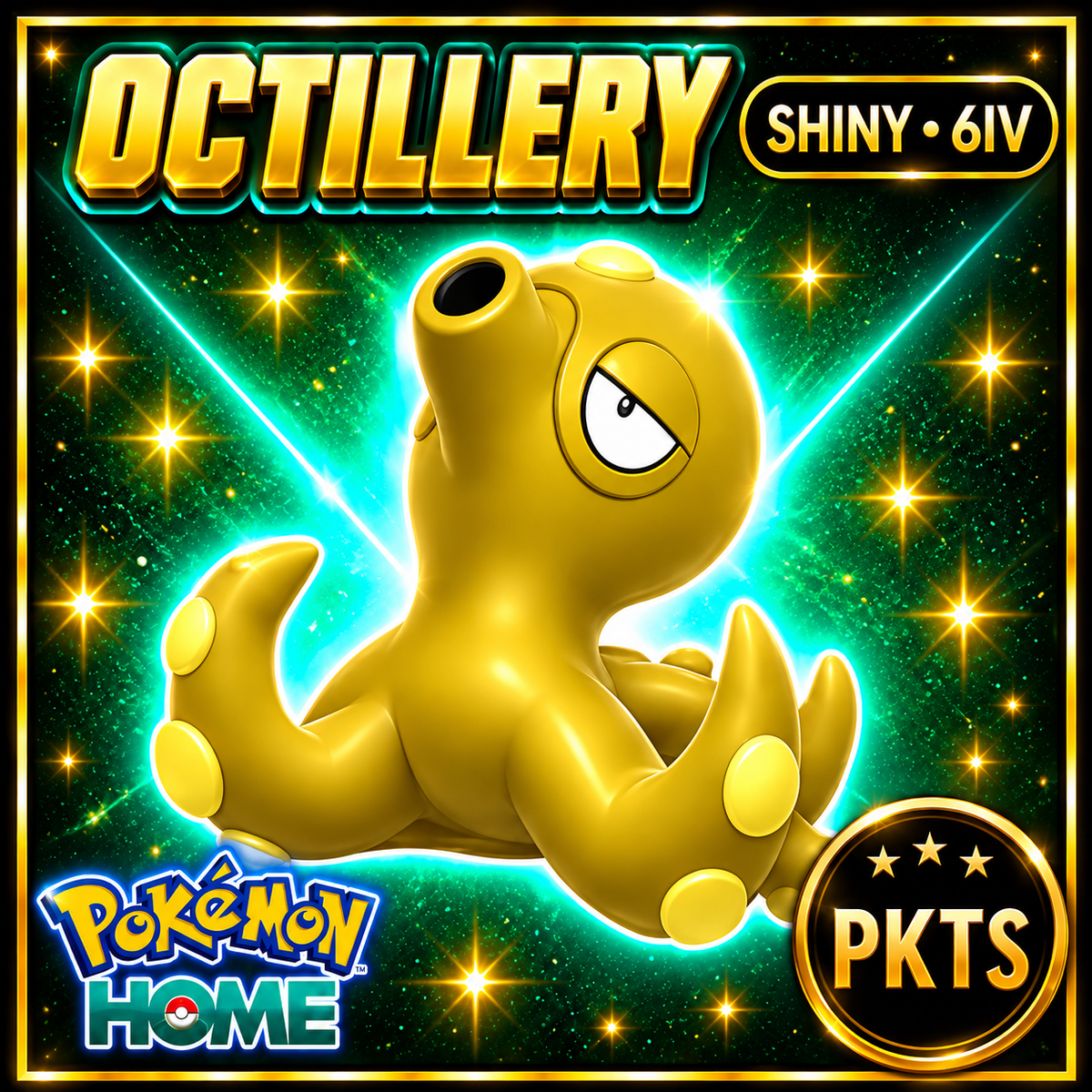 Shiny Octillery Pokémon HOME 6IV Competitive Battle Ready - Image 1