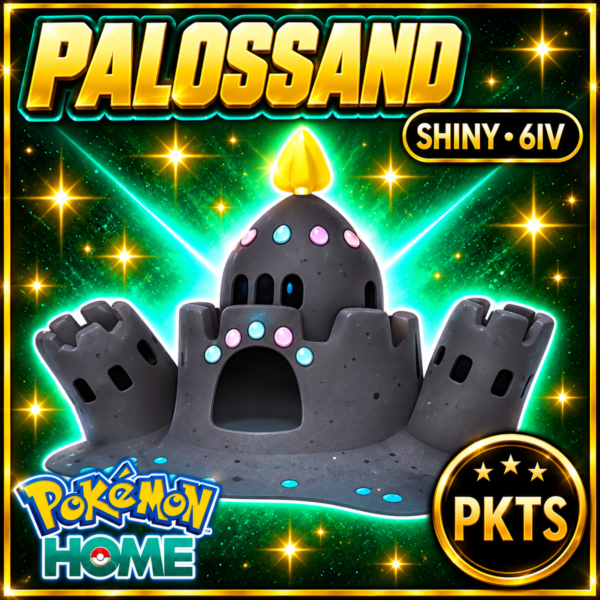 Shiny Palossand Pokémon HOME 6IV Competitive Battle Ready - Image 1