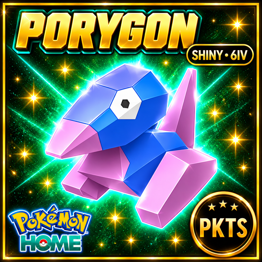 Shiny Porygon Pokémon Sword Shield 6IV PKTS Image 1