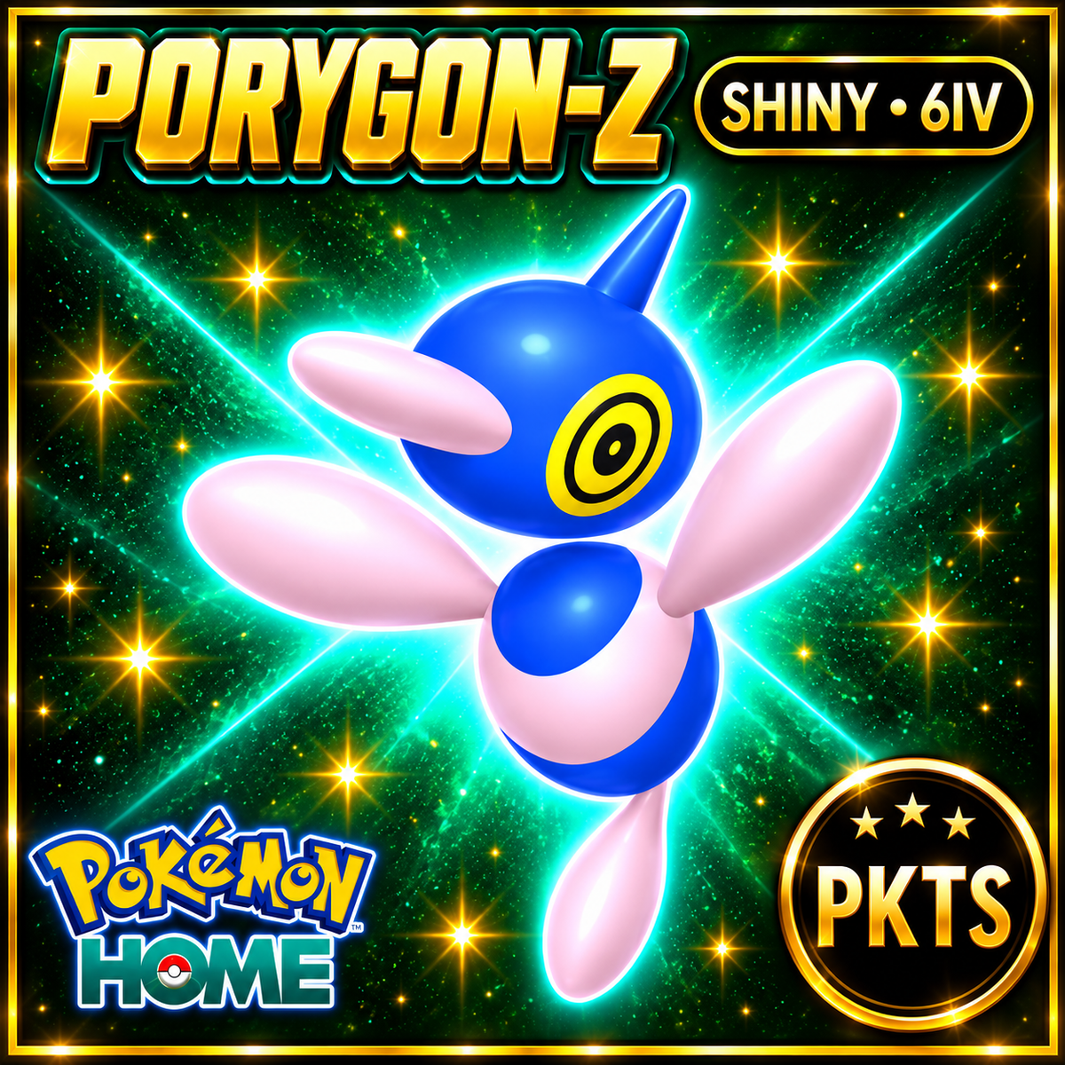 Shiny Porygon-Z Pokémon HOME 6IV Competitive Battle Ready - Image 1
