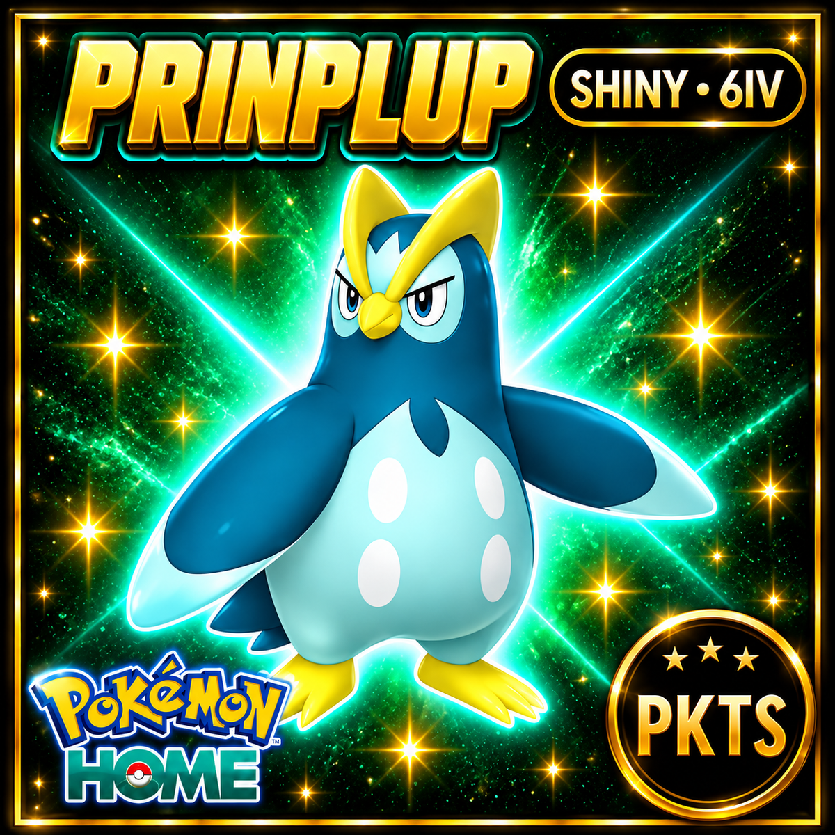 Shiny Prinplup Pokémon HOME 6IV Competitive Battle Ready - Image 1