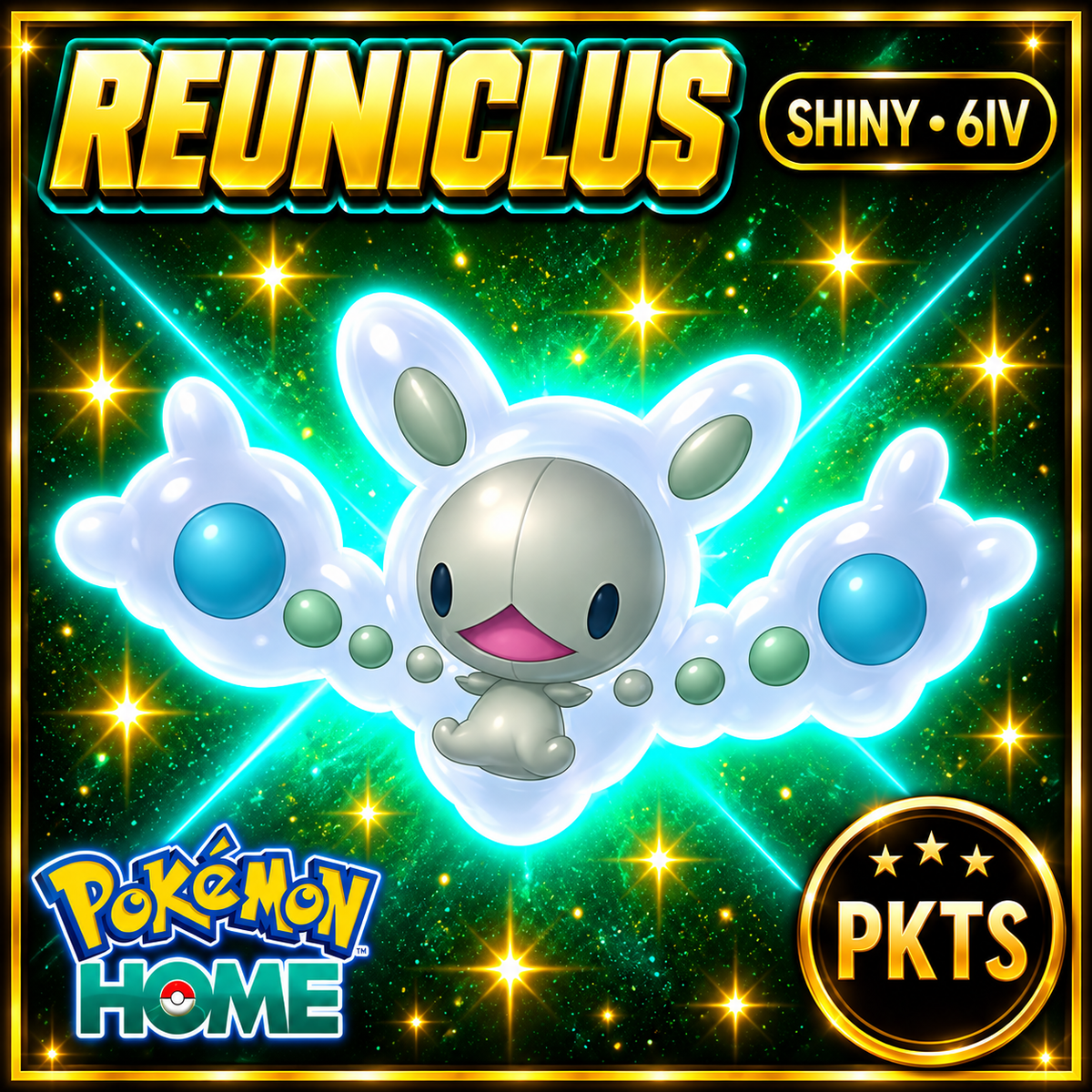 Shiny Reuniclus Pokémon HOME 6IV Competitive Battle Ready - Image 1
