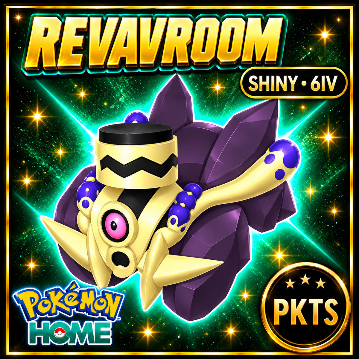 Shiny Revavroom Pokémon HOME 6IV Competitive Battle Ready - Image 1