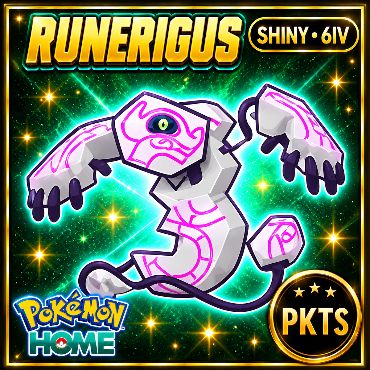 Shiny Runerigus Pokémon HOME 6IV Competitive Battle Ready - Image 1
