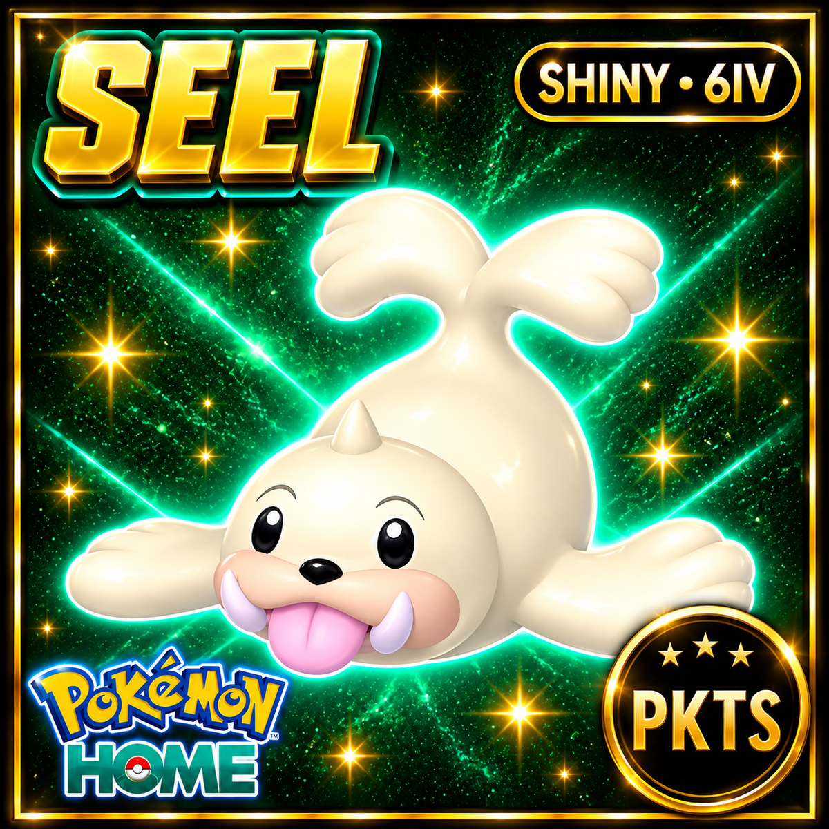 Shiny Seel Pokémon HOME 6IV Competitive Battle Ready - Image 1