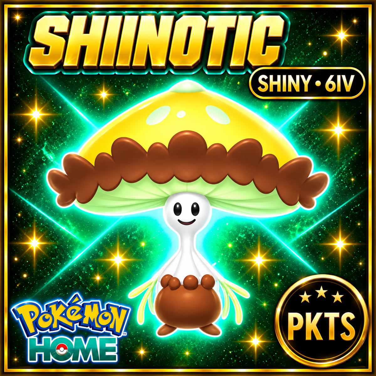 Shiny Shiinotic Pokémon HOME 6IV Competitive Battle Ready - Image 1