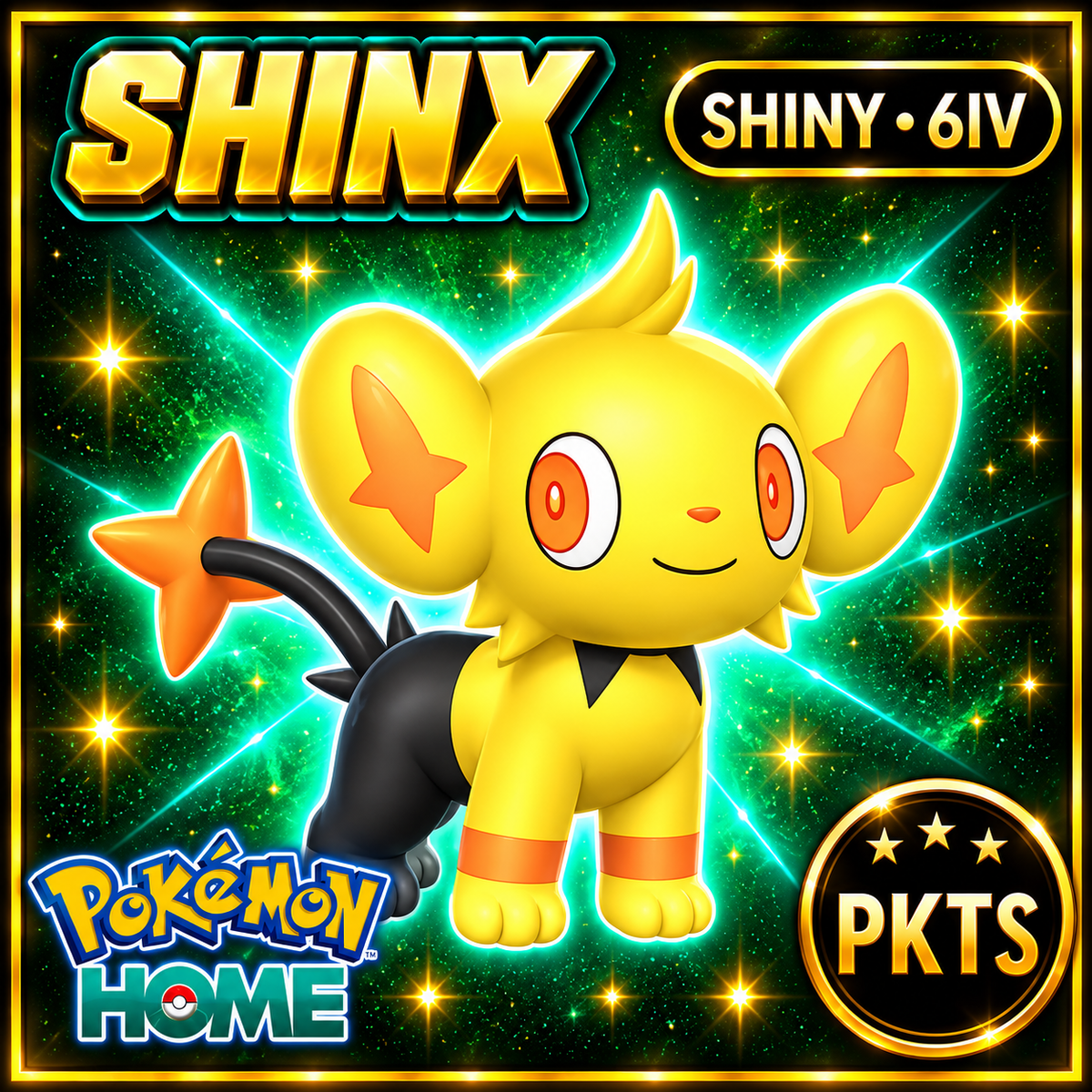 Shiny Shinx Pokémon HOME 6IV Competitive Battle Ready - Image 1