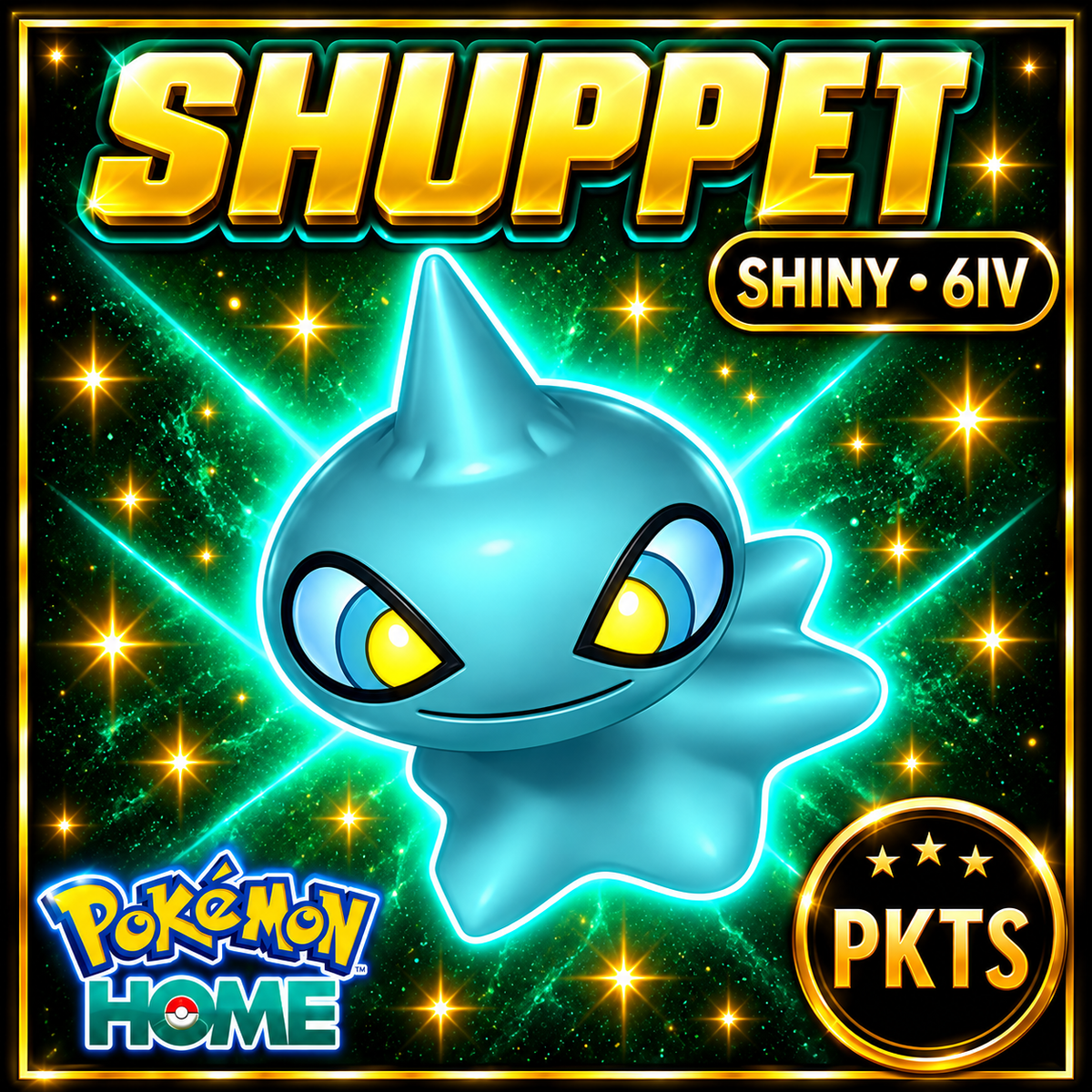 Shiny Shuppet Pokémon HOME 6IV Competitive Battle Ready - Image 1
