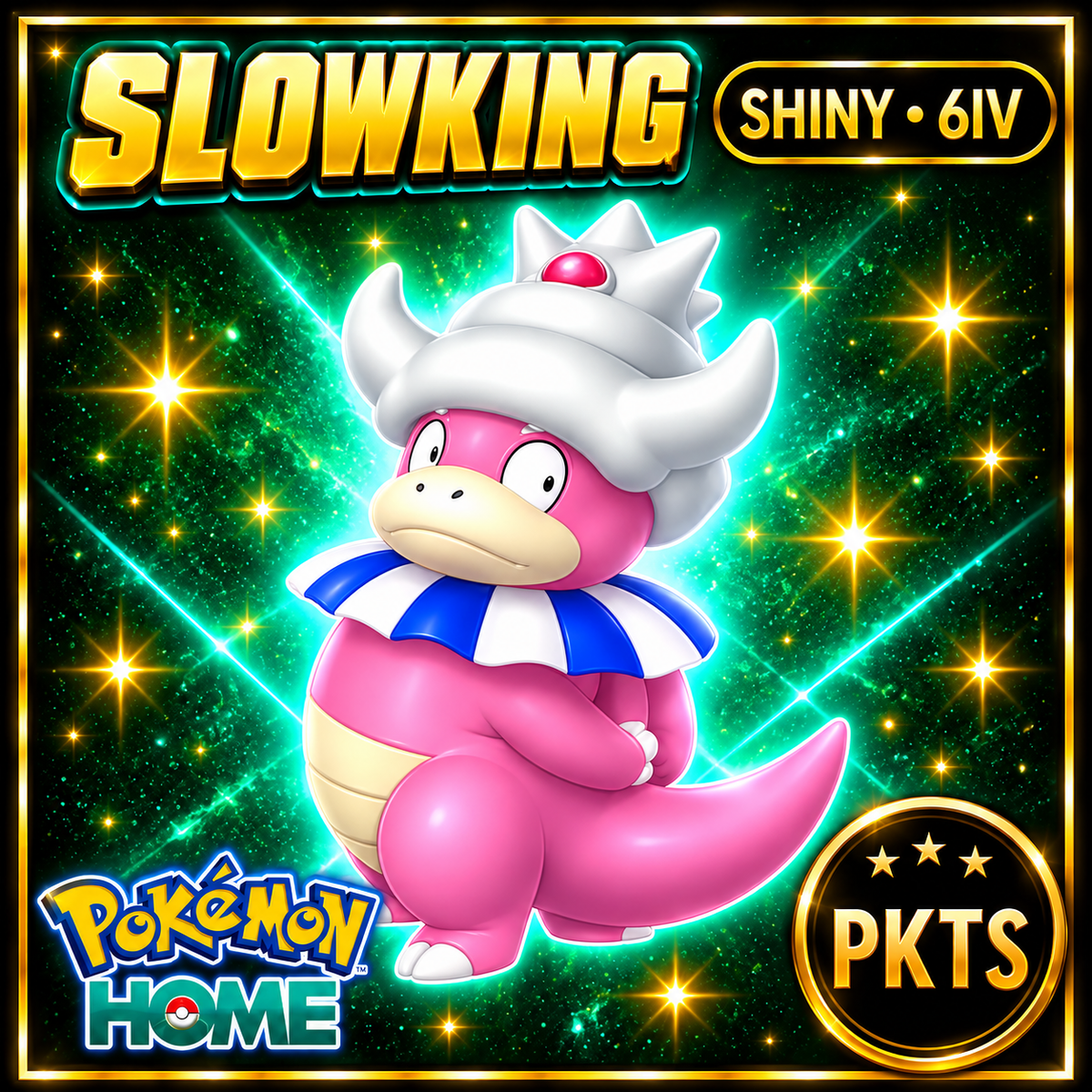 Shiny Slowking Pokémon HOME 6IV Competitive Battle Ready - Image 1
