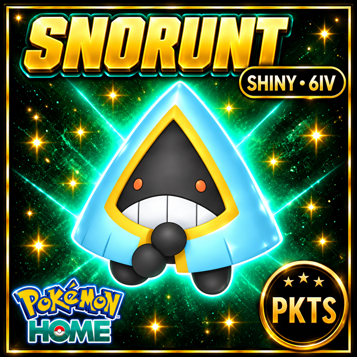 Shiny Snorunt Pokémon HOME 6IV Competitive Battle Ready - Image 1