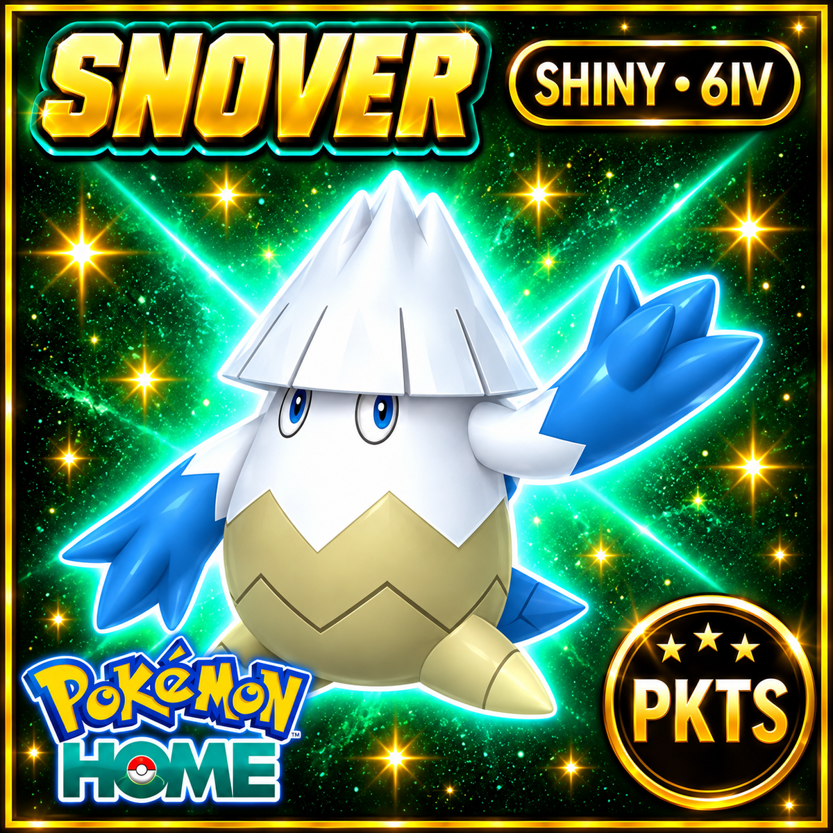 Shiny Snover Pokémon HOME 6IV Competitive Battle Ready - Image 1