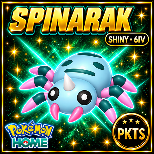 Shiny Spinarak 6IV Pokémon Scarlet Violet Link Trade | PKTS