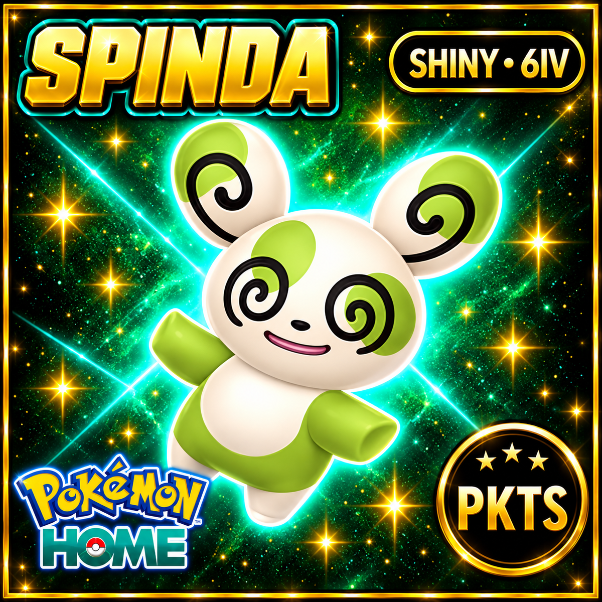 Shiny Spinda Pokémon HOME 6IV Competitive Battle Ready - Image 1