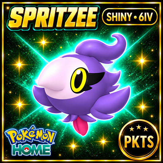 Shiny Spritzee Pokémon Sword Shield 6IV PKTS Image 1