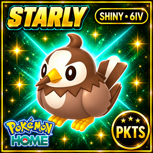 Shiny Starly 6IV Pokémon Scarlet Violet Link Trade | PKTS