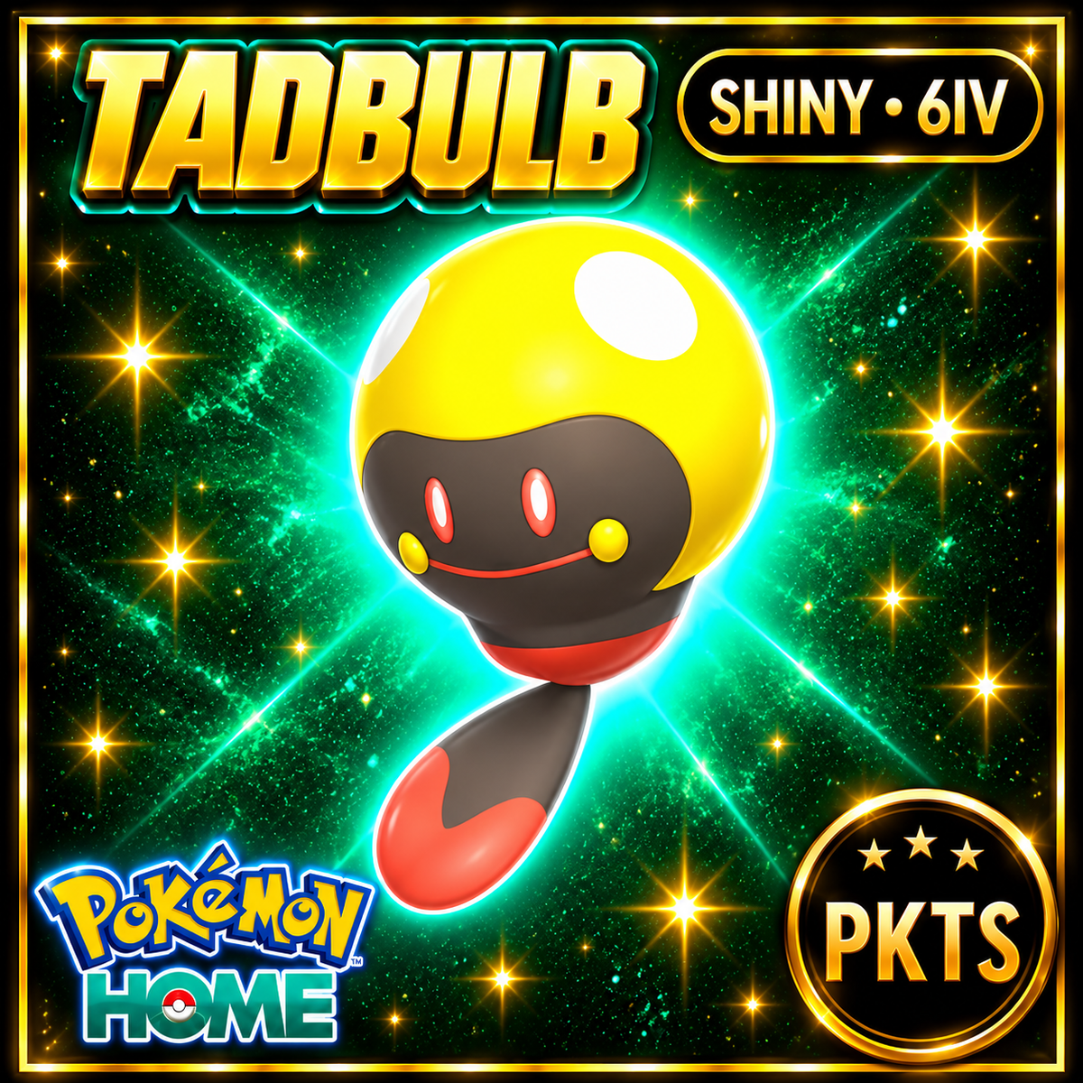 Shiny Tadbulb Pokémon HOME 6IV Competitive Battle Ready - Image 1