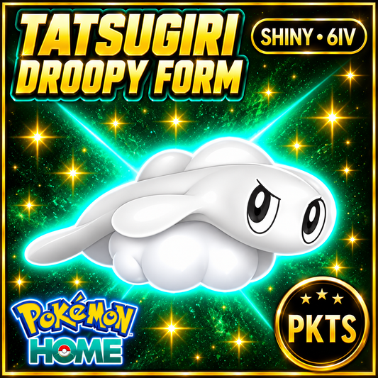 Shiny Tatsugiri Droopy Form Pokémon HOME 6IV Competitive Battle Ready - Image 1