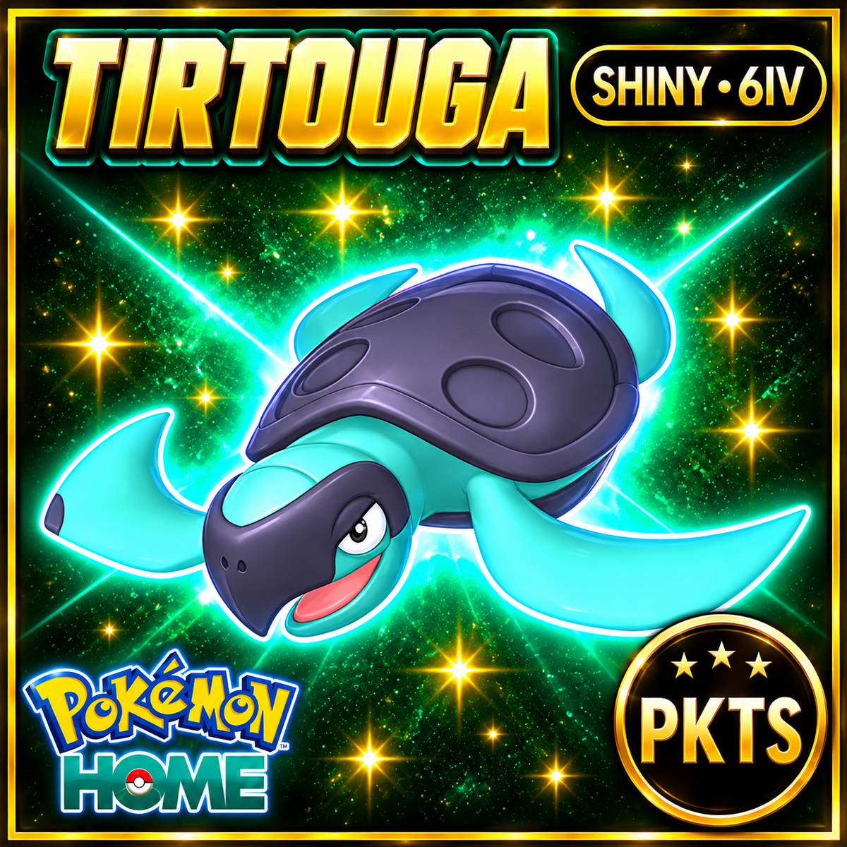 Shiny Tirtouga Pokémon HOME 6IV Competitive Battle Ready - Image 1