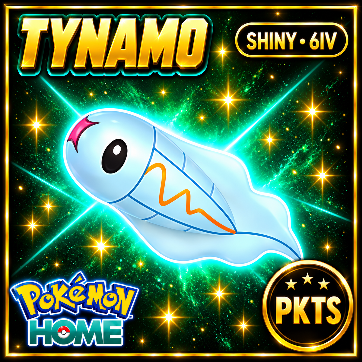 Shiny Tynamo Pokémon HOME 6IV Competitive Battle Ready - Image 1