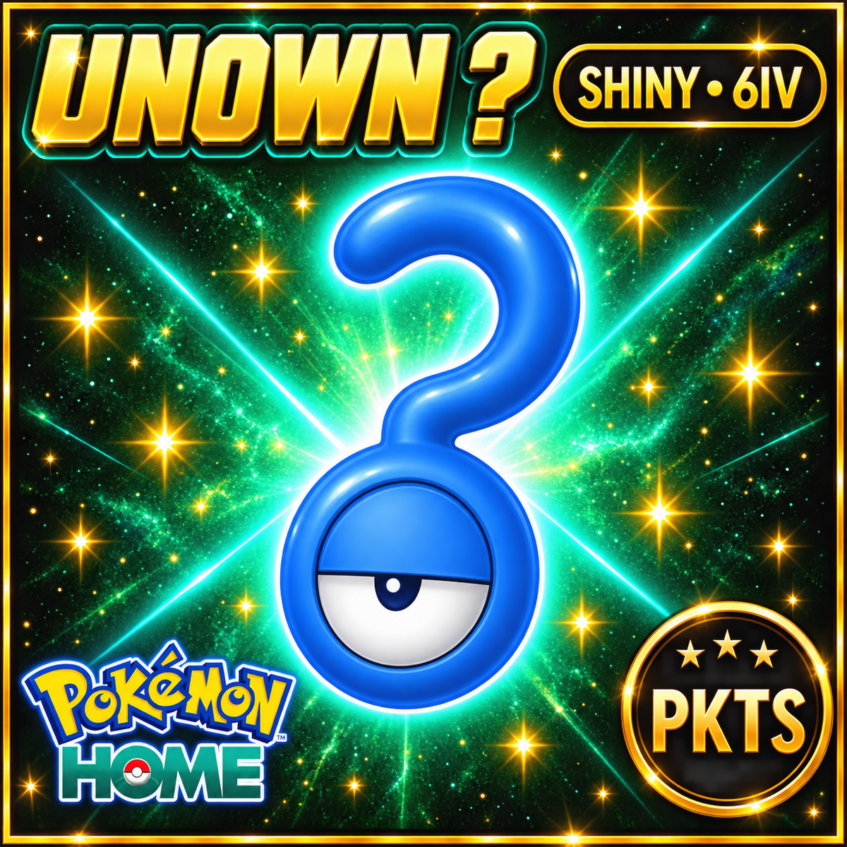 Shiny Unown ? Pokémon HOME 6IV Competitive Battle Ready - Image 1