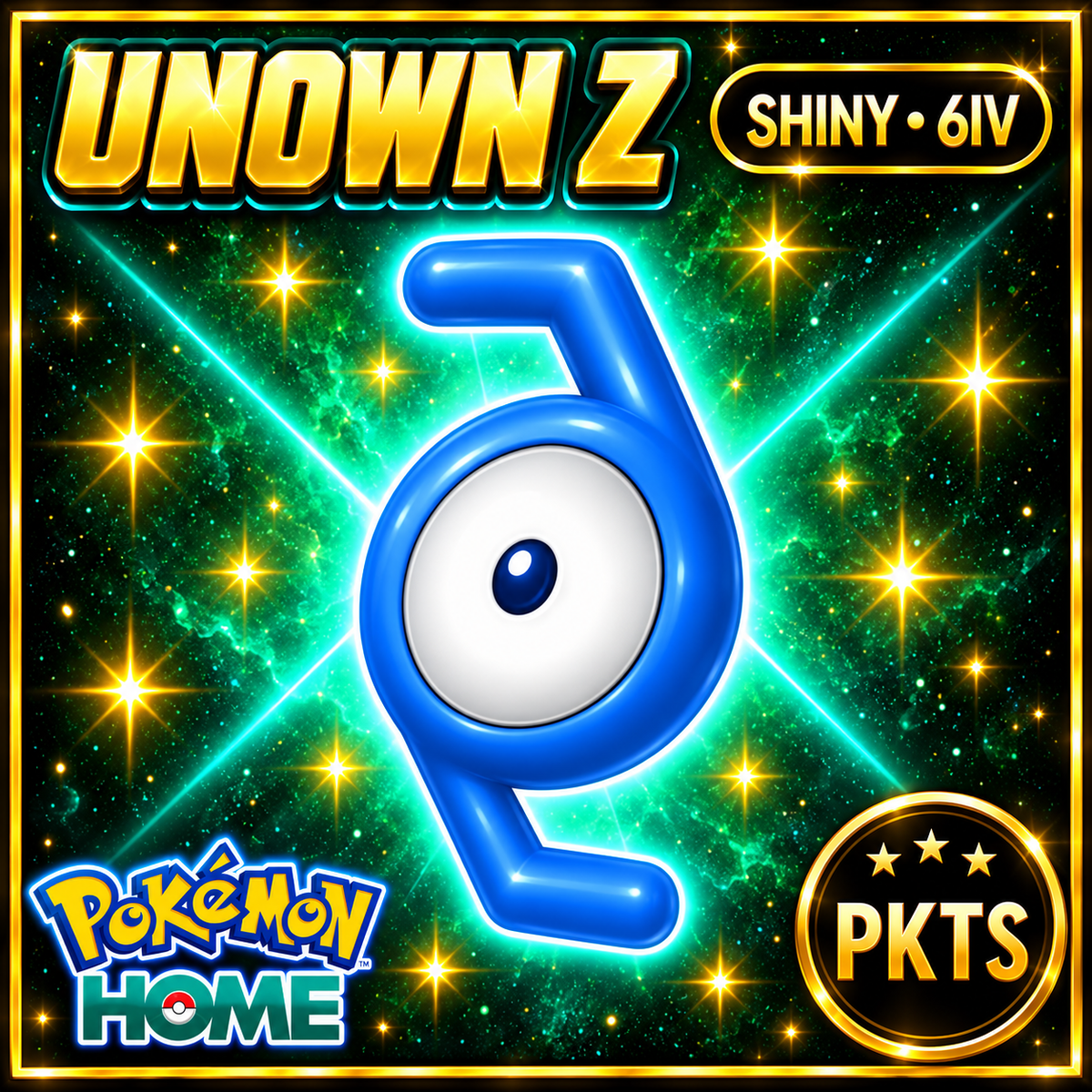 Shiny Unown Z Pokémon HOME 6IV Competitive Battle Ready - Image 1