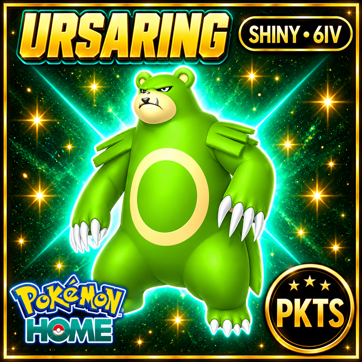 Shiny Ursaring Pokémon HOME 6IV Competitive Battle Ready - Image 1