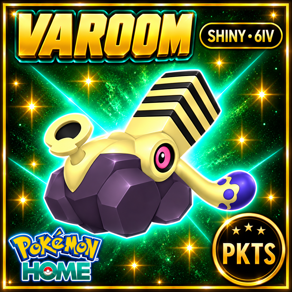 Shiny Varoom Pokémon HOME 6IV Competitive Battle Ready - Image 1