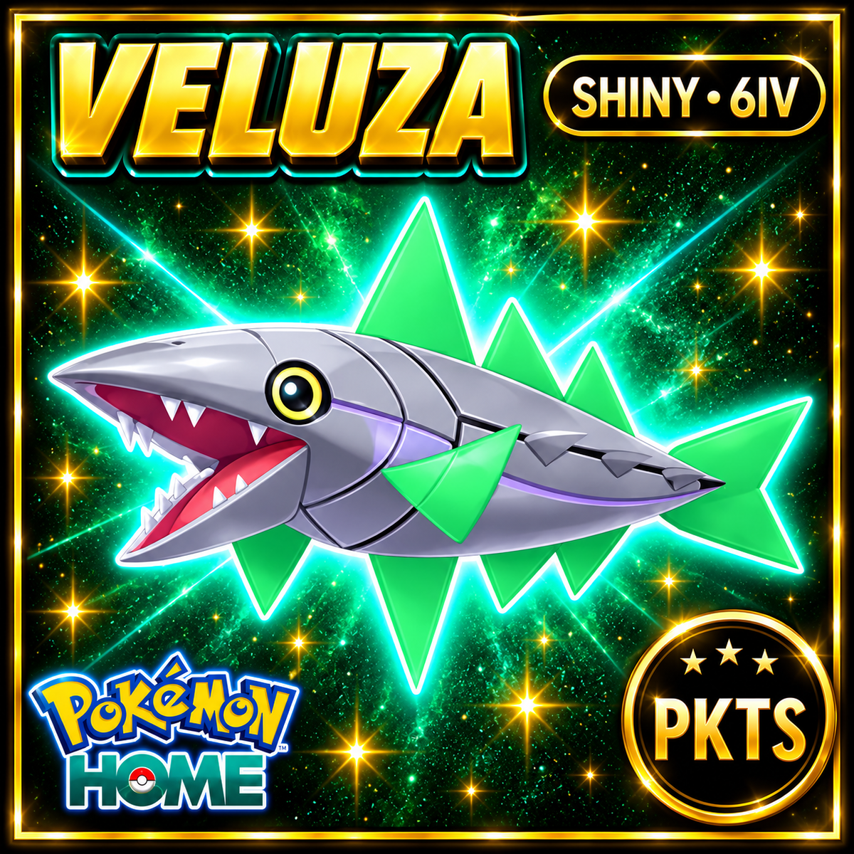 Shiny Veluza Pokémon HOME 6IV Competitive Battle Ready - Image 1