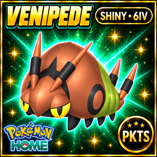 Shiny Venipede Pokémon Sword Shield 6IV PKTS Image 1