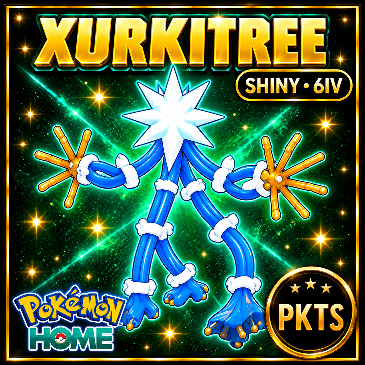 Shiny XURKITREE Pokémon HOME 6IV Competitive Battle Ready - Image 1