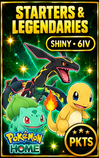 Pokemon HOME 6IV Shiny STARTERS And LEGENDARIES Pokemon Scarlet Violet Pokemon Sword Shield Pokemon BdSp Pokemon Legends Arceus - Image 1