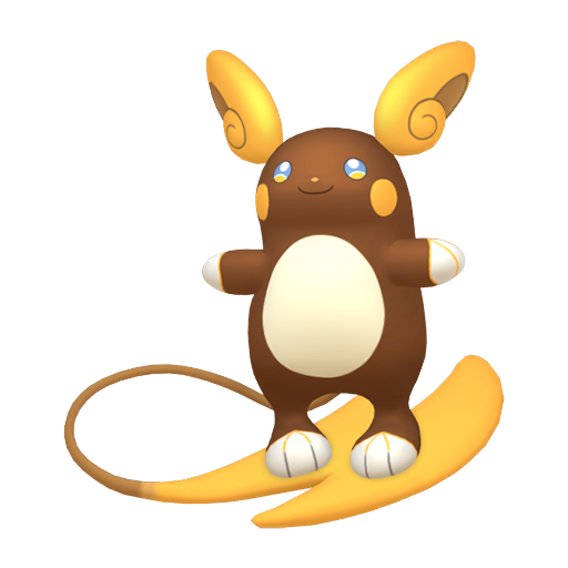 Shiny Alolan Raichu — neutral Pokémon artwork | PKTS